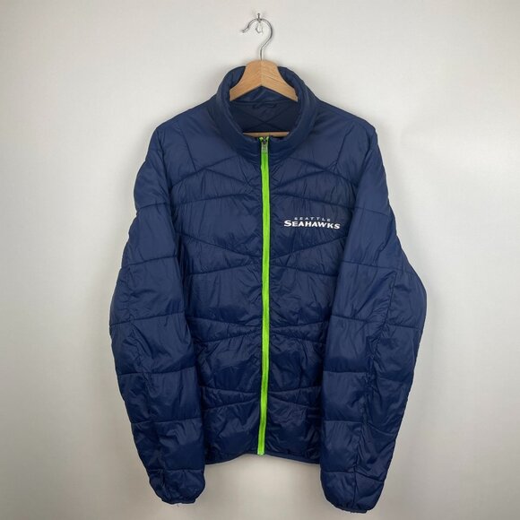 Seattle Seahawks NFL Down Puffer Jacket - Picture 1 of 10
